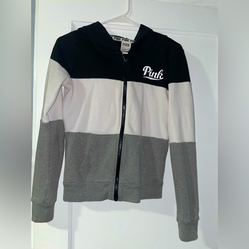 X small PINK zip up hoodie